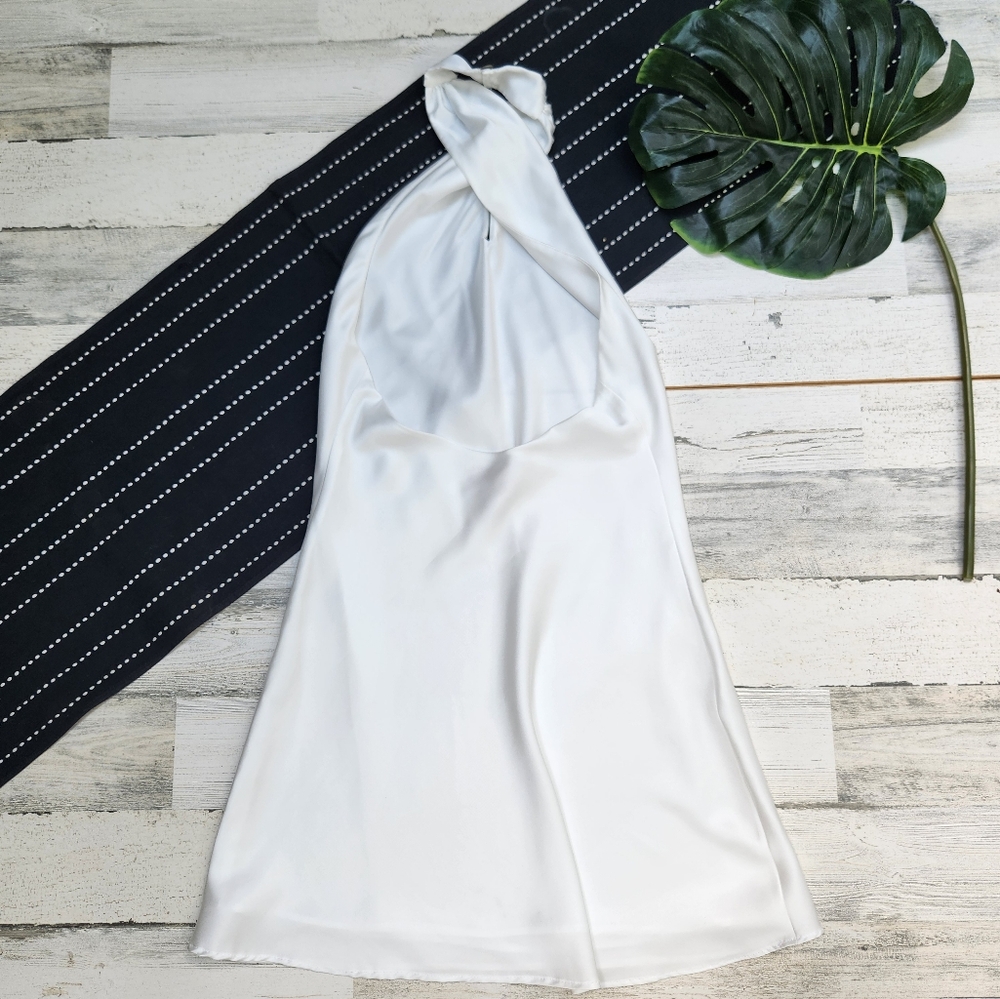 Show Me Your MuMu White Halter Mini Dress - Picture 5 of 7